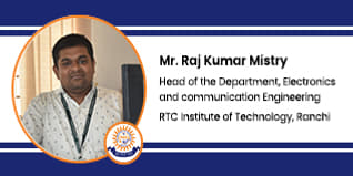 RTC Institute of Technology, Ranchi, Head of Electrical and Electronics Engineering Department: Mr. Raj Kumar Mistry Interview